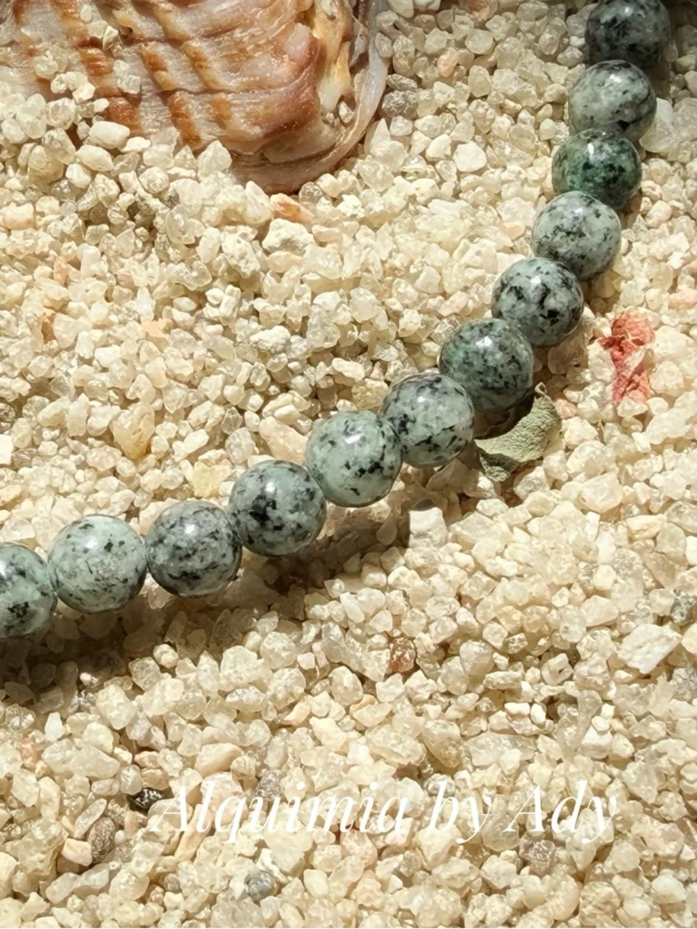Simple and dainty Beaded Stretch Bracelet + LABRADORITE